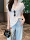 MATINEE Stylish Lace Tops With Loose T-Shirts
